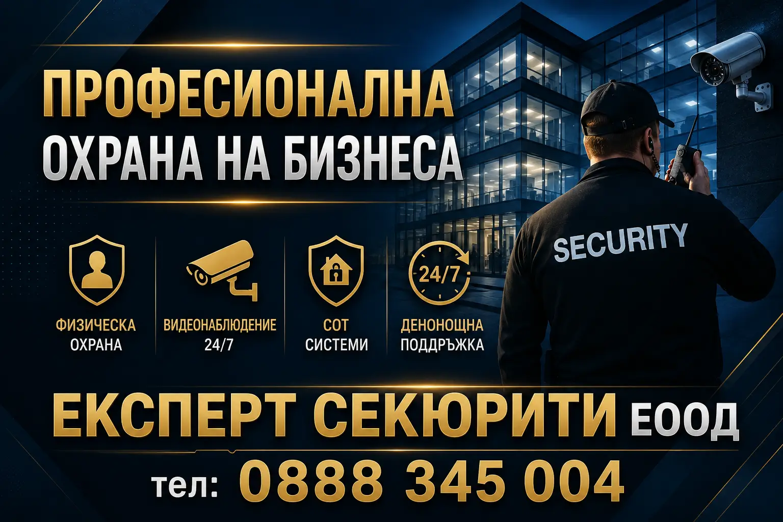 Охрана на бизнеса: как да защитим офис, склад и производство